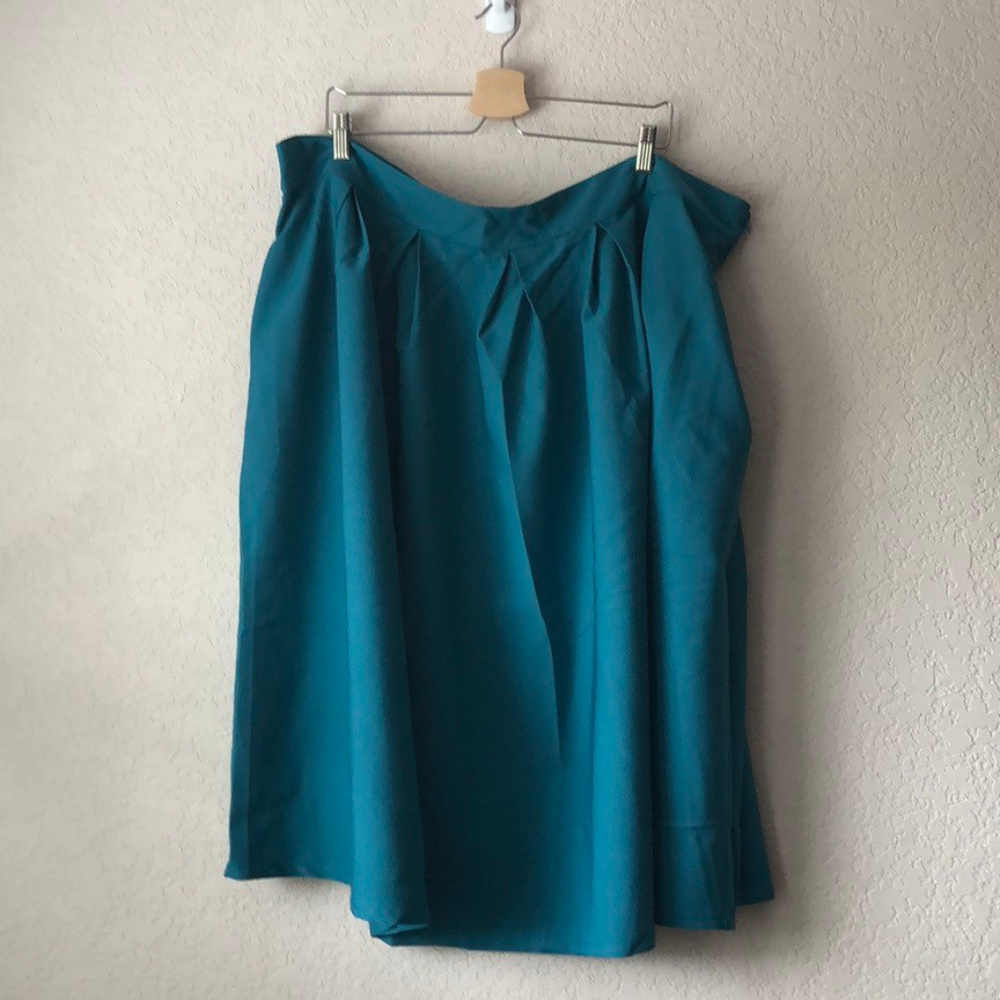 Society Plus Teal Midington Skirt
